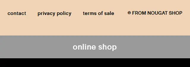 FROM NOUGAT SHOPのLPデザイン（企業・会社・お店／オレンジ系／かわいい系）スマホ版