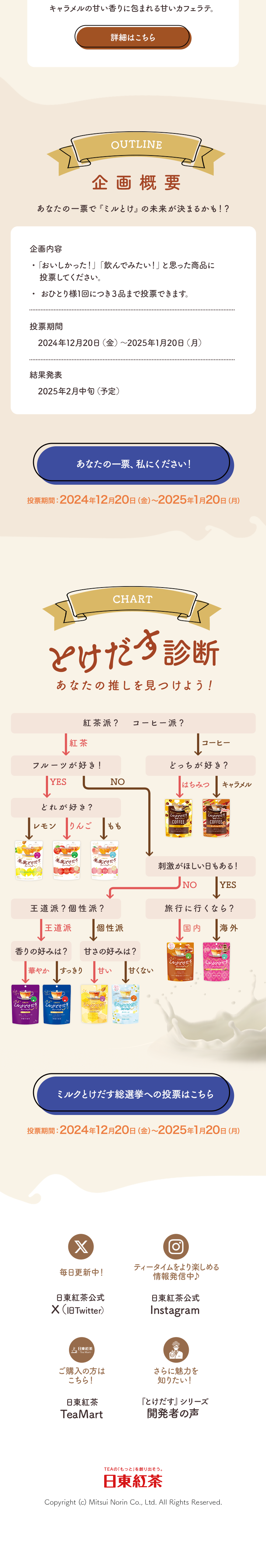 ミルクとけだす総選挙のLPデザイン（コンテスト・コンクール／ブルー系／かわいい系）スマホ版