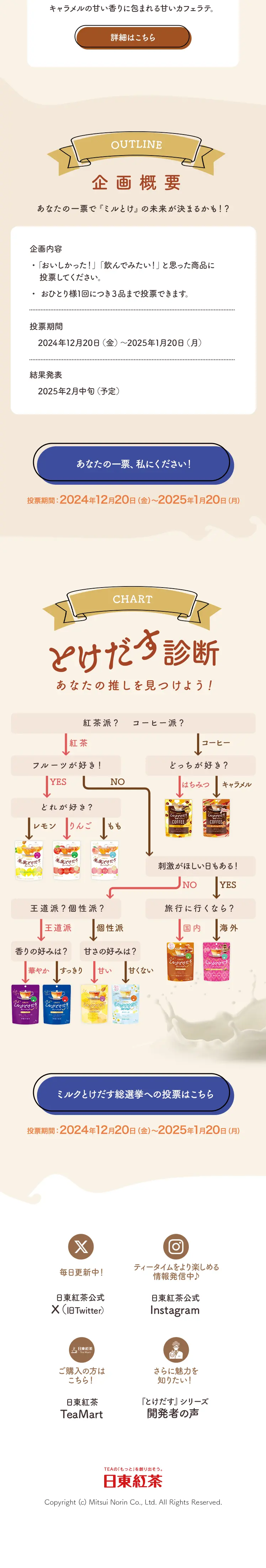 ミルクとけだす総選挙のLPデザイン（コンテスト・コンクール／ブルー系／かわいい系）スマホ版