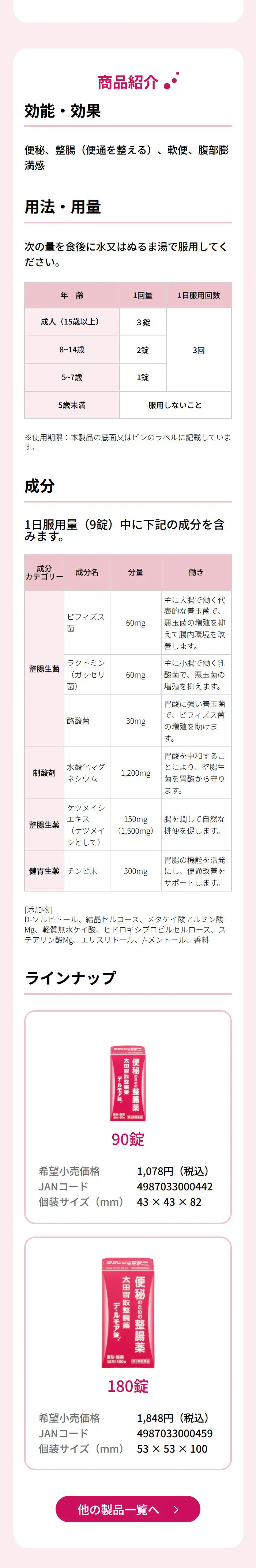 Ohta's Isan Seichoyaku De RuMoa Tablets LP design (First Aid and Protective Supplies / Pink shades / Trust and Safety) Mobile version