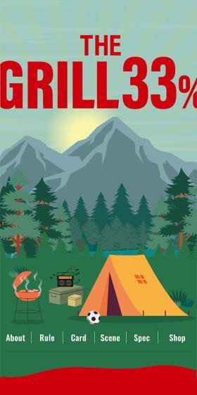 THE GRILL 33%のLPデザイン（玩具・ホビー・フィギュア／カラフル系／アート・芸術系）スマホ版