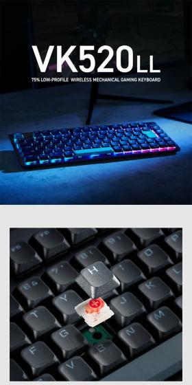KEYBOARD VK520LLのLPデザイン(パソコン・周辺機器/ブラック系/かっこいい系)スマホ版