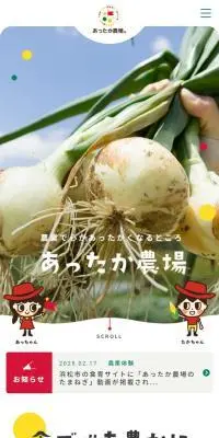 野菜の直売所のLPデザイン（企業・会社・お店／ホワイト系／かわいい系）スマホ版