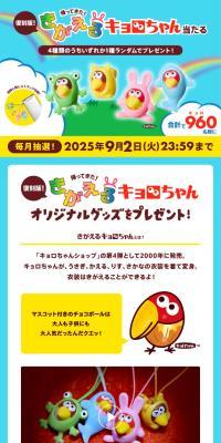 帰ってきた！復刻版　きがえるキョロちゃんプレゼントキャンペーン