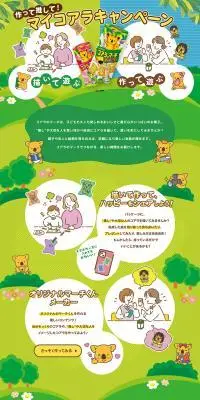 コアラのマーチのLPデザイン（スナック・ガム・あめ・グミ／グリーン系／かっこいい系）PC版