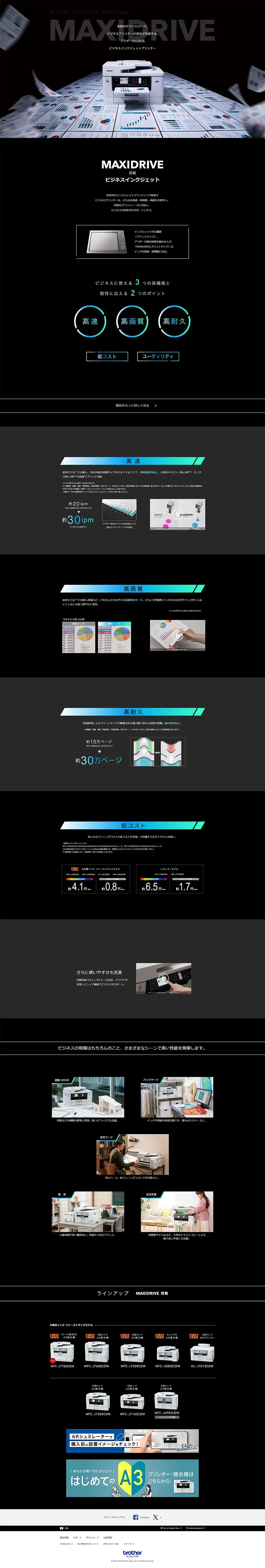 Brother's business inkjet printer LP design (PC and Peripherals / Black-colored / Cool style) PC version