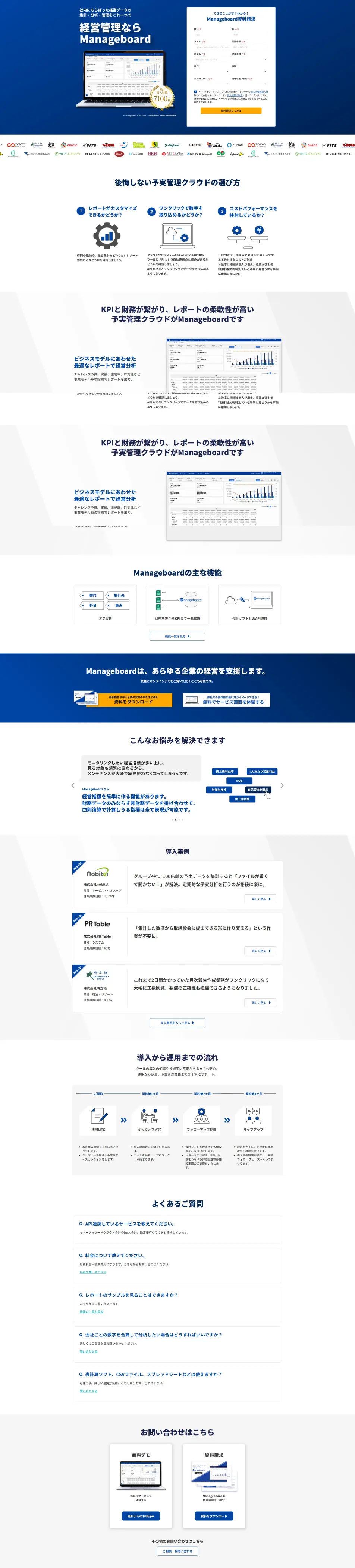 Manageboard LP design (Design, Apps, Systems / Shades of blue / Simple) PC version