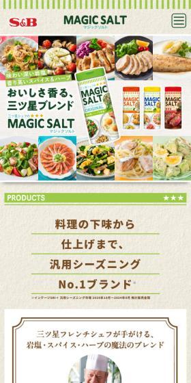 Majikkusoruto LP design (Seasonings, Sweeteners, Broth, Soup / Beige tones / Organic) Mobile version