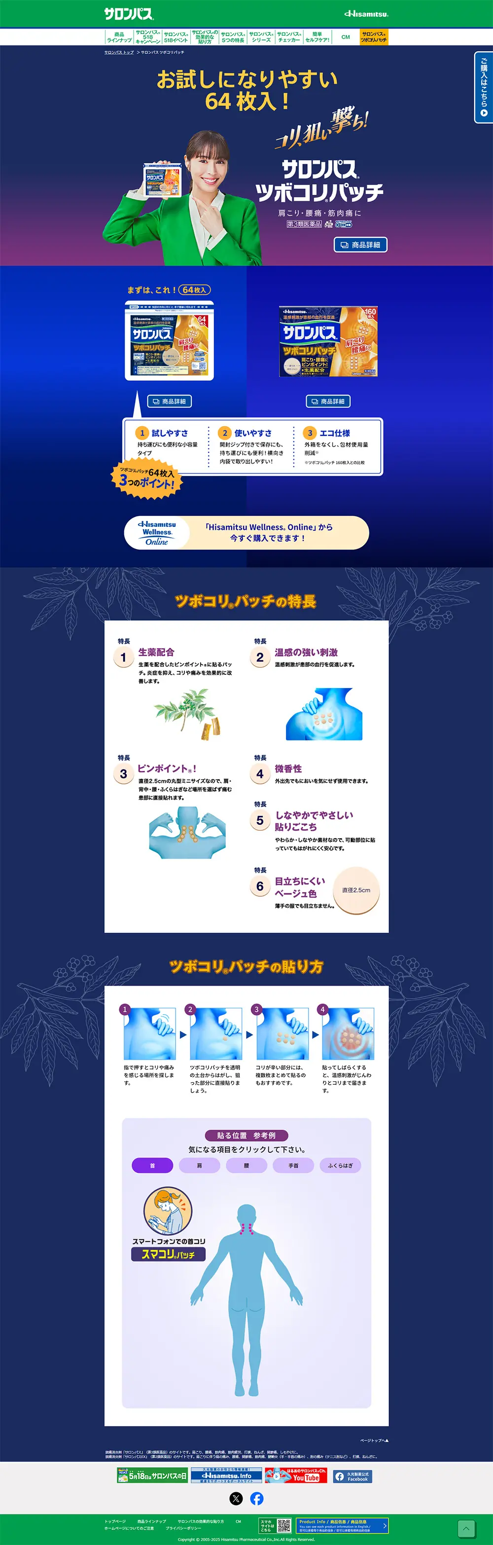 Salonpas LP design (First Aid and Protective Supplies / Shades of blue / Cool style) PC version