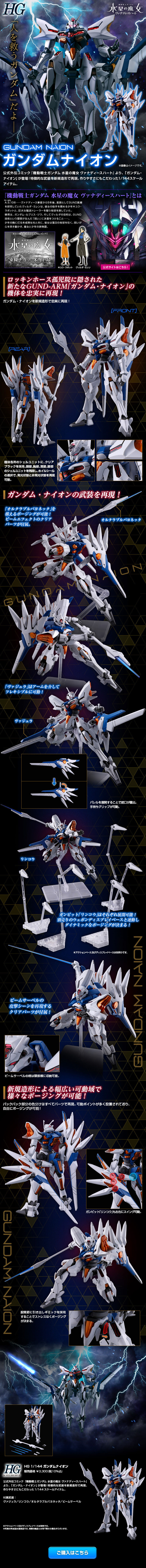 HG 1/144 Gundam Naion LP design (Toys, Hobbies & Figures / Black-colored / Cool style) Mobile version