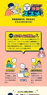 オンラインSTYLEのすすめのLPデザイン（パソコン・周辺機器／カラフル系／マンガ・イラスト系）スマホ版