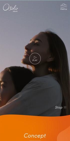 Osolo LP design (Skincare, Bodycare, Haircare / Orange tones / Simple) Mobile version