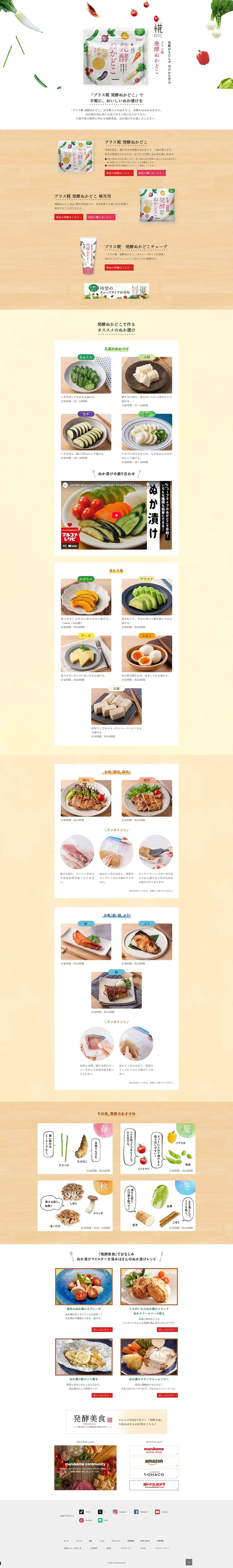 発酵ぬかどこのLPデザイン（麺・パン・粉物／ホワイト系／シンプル系）PC版