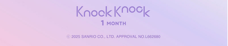 KnockKnock x Sanrio 1MONTH LP design (Cosmetics, makeup, and contact lenses / Purples / Manga)
