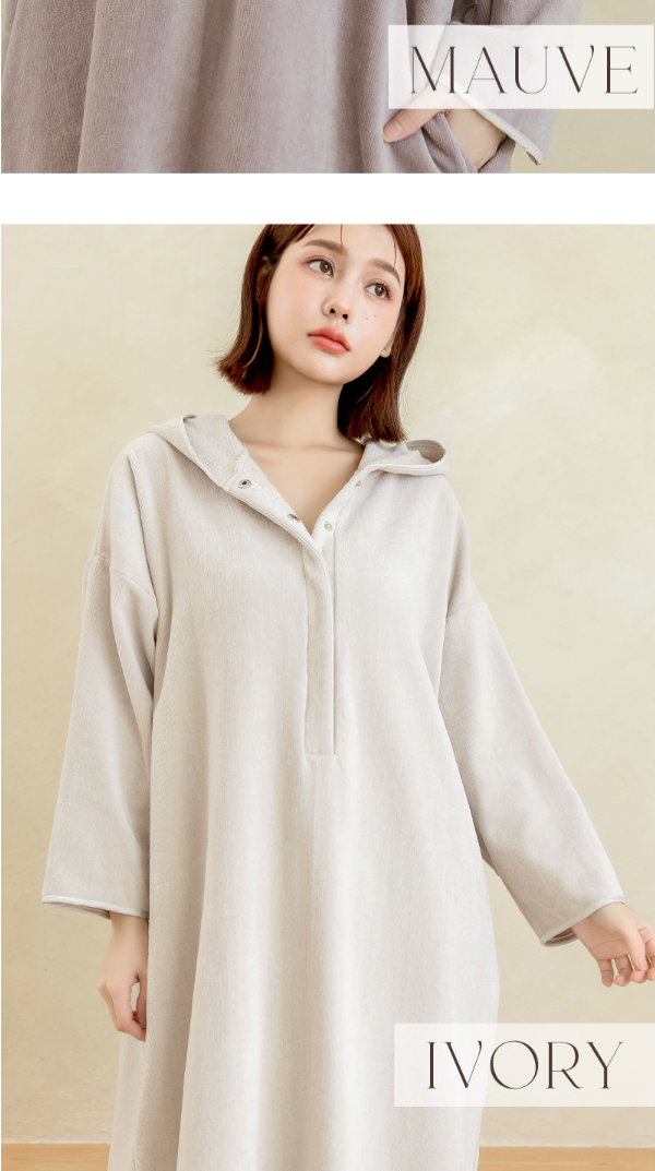 After-bath Towel Dress LP design (Underwear and Nightwear / Beige tones / Refined style) Mobile version