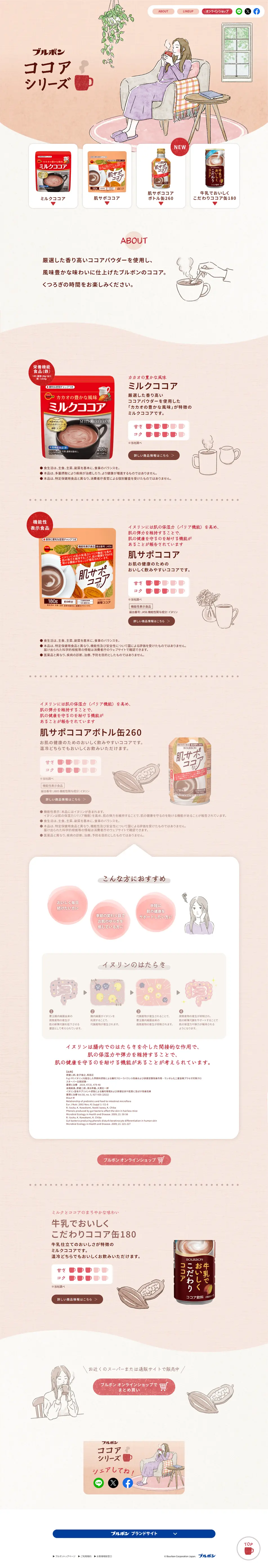 Cocoa Series LP design (Green Tea, Black Tea, and Coffee / Beige tones / Trust and Safety) PC version