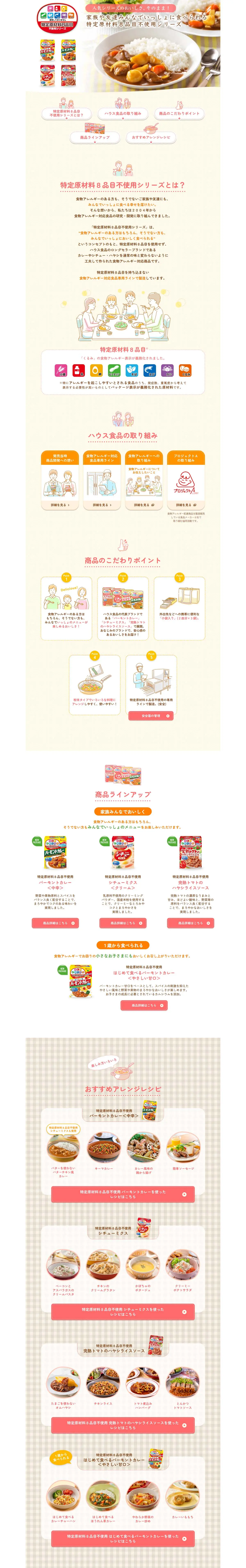 Top 8 Allergen-Free Series LP design (Retort / Instant / Orange tones / Trust and Safety) PC version