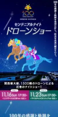 センテニアルナイト　ドローンショーのLPデザイン（イベント・キャンペーン・体験／ブルー系／キレイ系）スマホ版