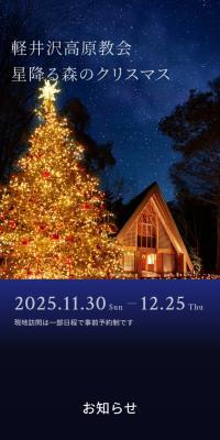 Karuizawa Kogen Church Starlit Forest Christmas