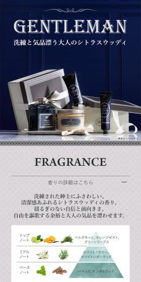 Gentleman Collection LP design (Skincare, Bodycare, Haircare / Shades of grey / Simple) Mobile version