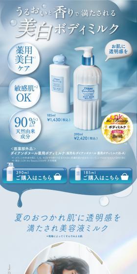 うるおいと香りで満たされる美白ボディミルク