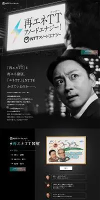 再エネTTアノードエナジーのLPデザイン（企業・会社・お店／ブラック系／シンプル系）PC版