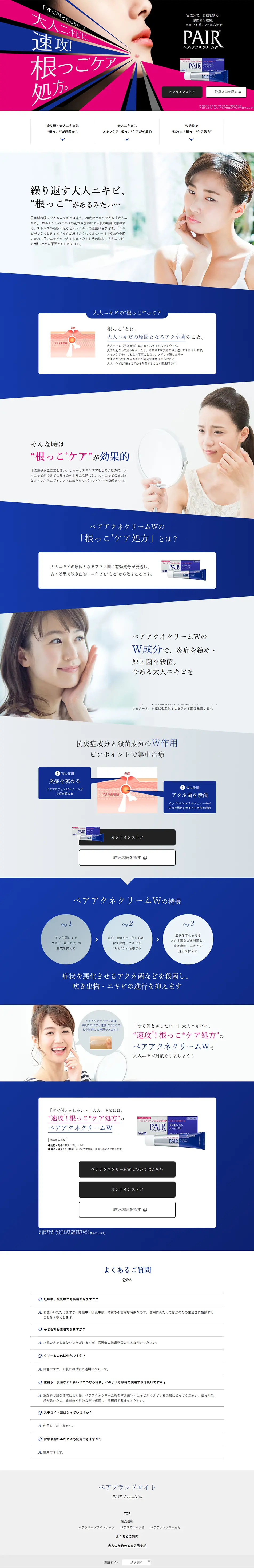 PAIR LP design (Skincare, Bodycare, Haircare / Shades of blue / Refined style) PC version