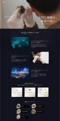 OUROのLPデザイン（腕時計／ブラック系／かっこいい系）PC版