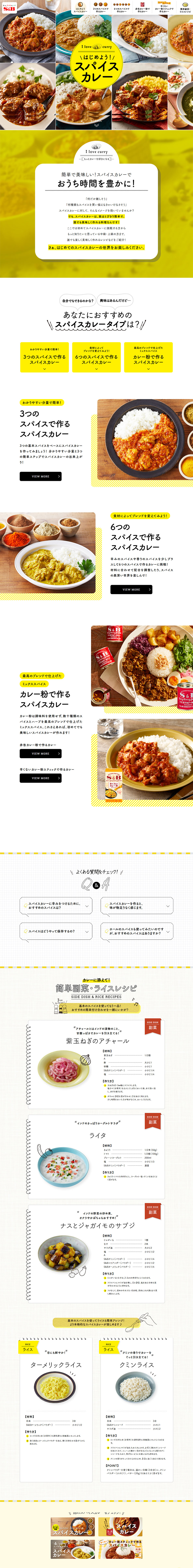 Spice Curry LP design (Events, Campaigns, Experiences / Brown tones / Natural style)