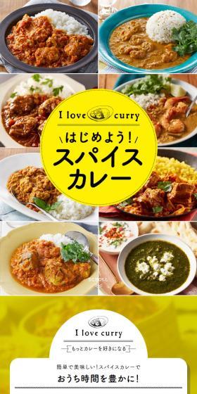スパイスカレーのLPデザイン（イベント・キャンペーン・体験／ブラウン系／ナチュラル系）スマホ版