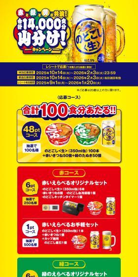 A Collaboration of Red, Green, and Yellow! A Campaign to Share a Total of 14,000 Servings