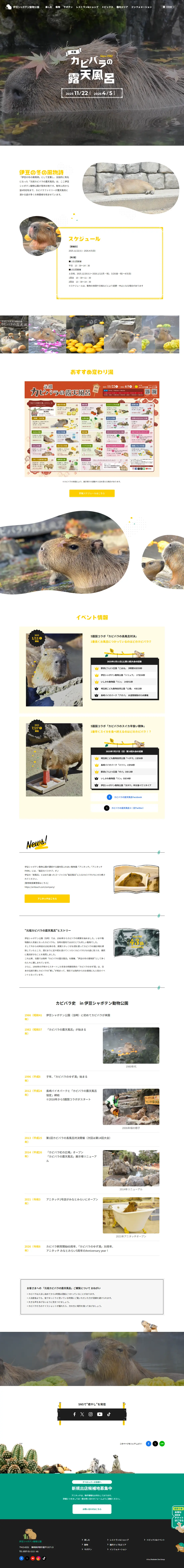 The Original Capybara Open-air Bath LP design (Events, Campaigns, Experiences / yellow / Cute style) PC version