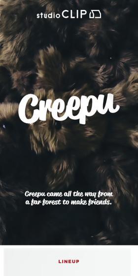 CreepuのLPデザイン（キッズファッション／レッド系／かわいい系）スマホ版