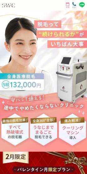 Wellness Medical Hair Removal LP design (este / Pink shades / Lively type) Mobile version