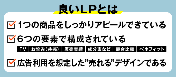 良いLPを作るには