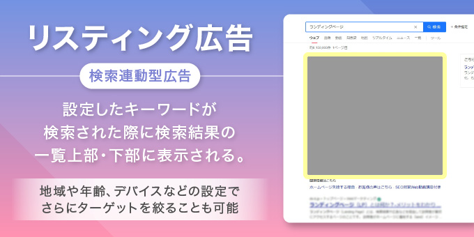 リスティング広告とは