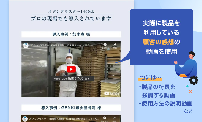 1:目的に合った動画内容