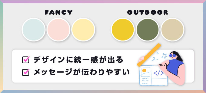色数の制限と比率の調整