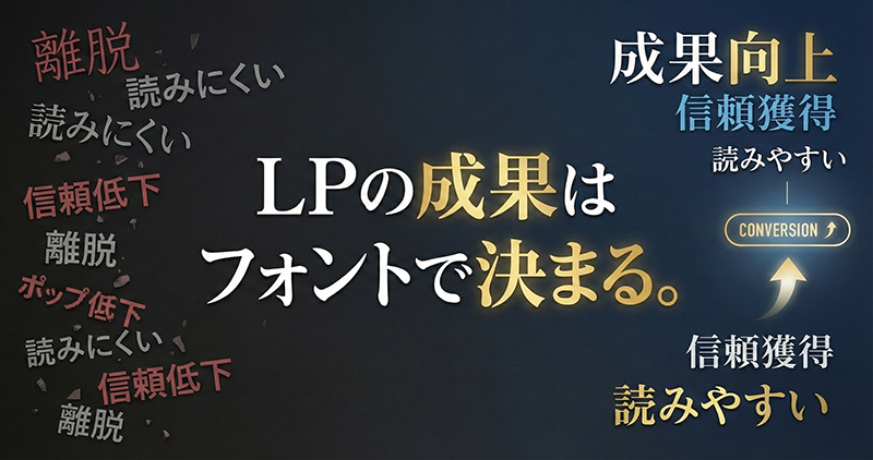 成果が変わるLPのフォント選び！押さえておきたい基本ルール
