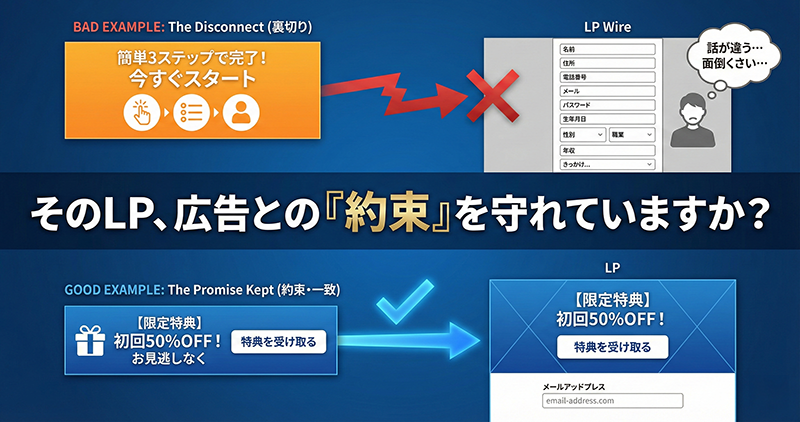 連携LPの構成を見直す改善の視点