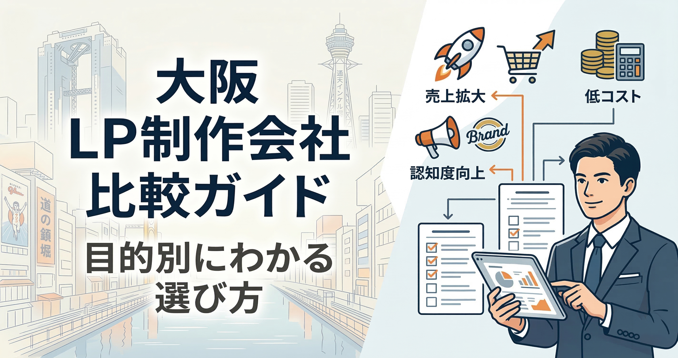 大阪でLP制作会社を比較するなら？目的別にわかる選び方ガイド