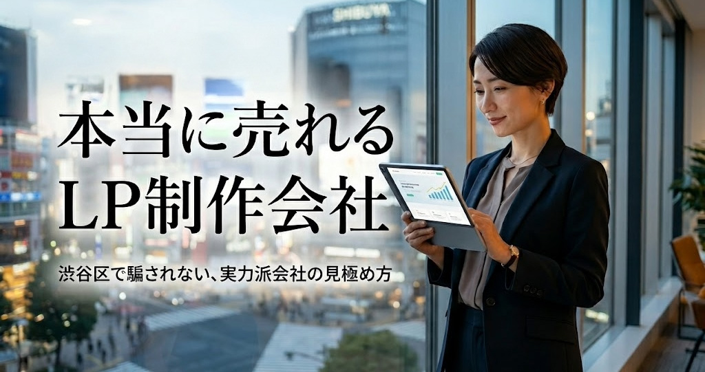 【渋谷区】LP制作会社おすすめ6選！トレンドに流されない「売れる」会社の選び方