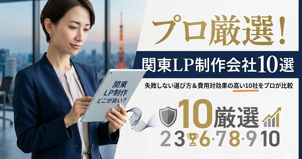 関東でLP制作・デザインに強いおすすめ会社10選！プロが教える比較のコツ