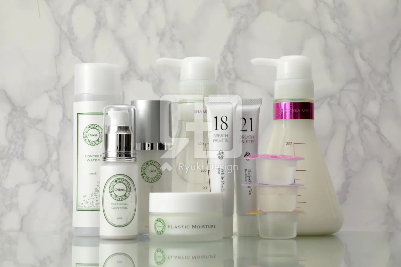 スキンケア・ヘアケア用品の写真撮影実績