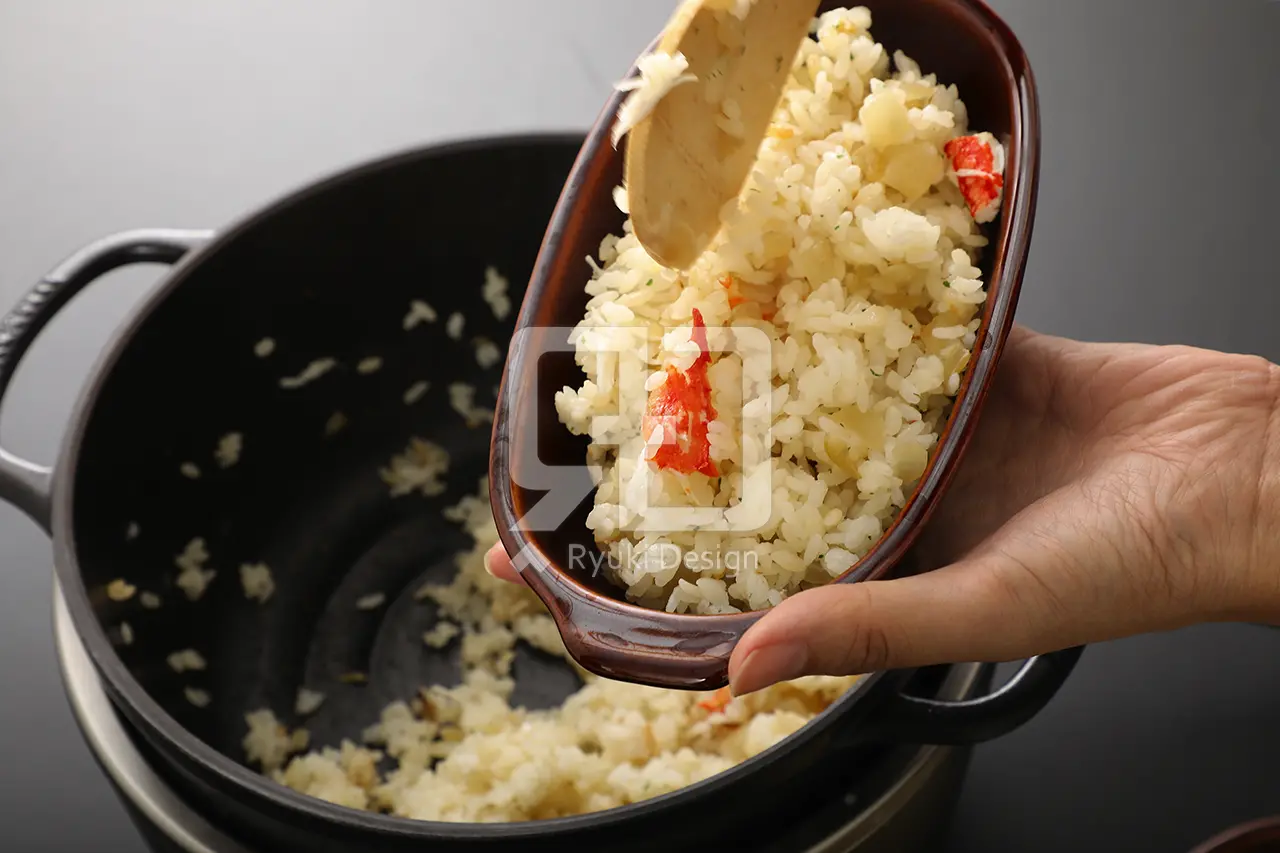 カニご飯の写真撮影実績