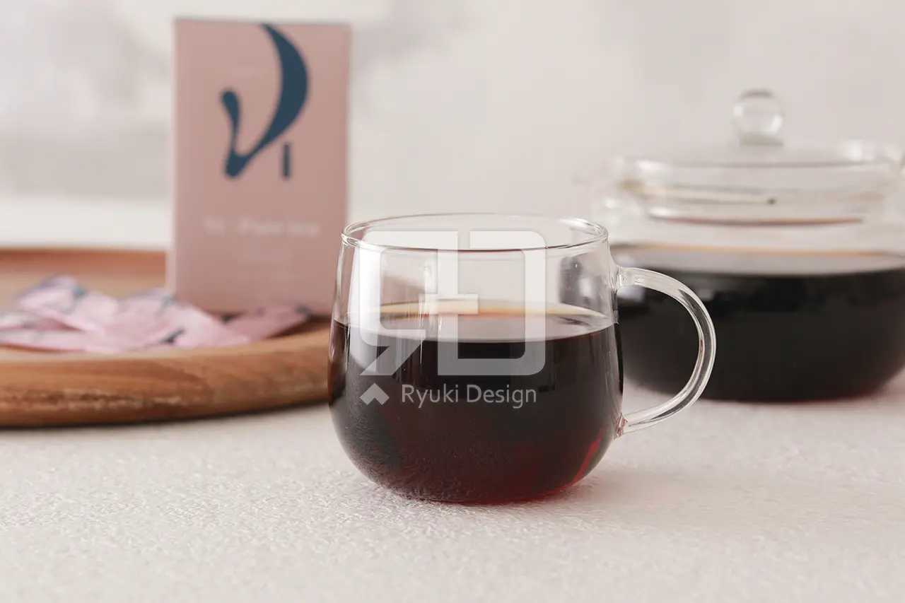 粉末プーアール茶の写真撮影実績