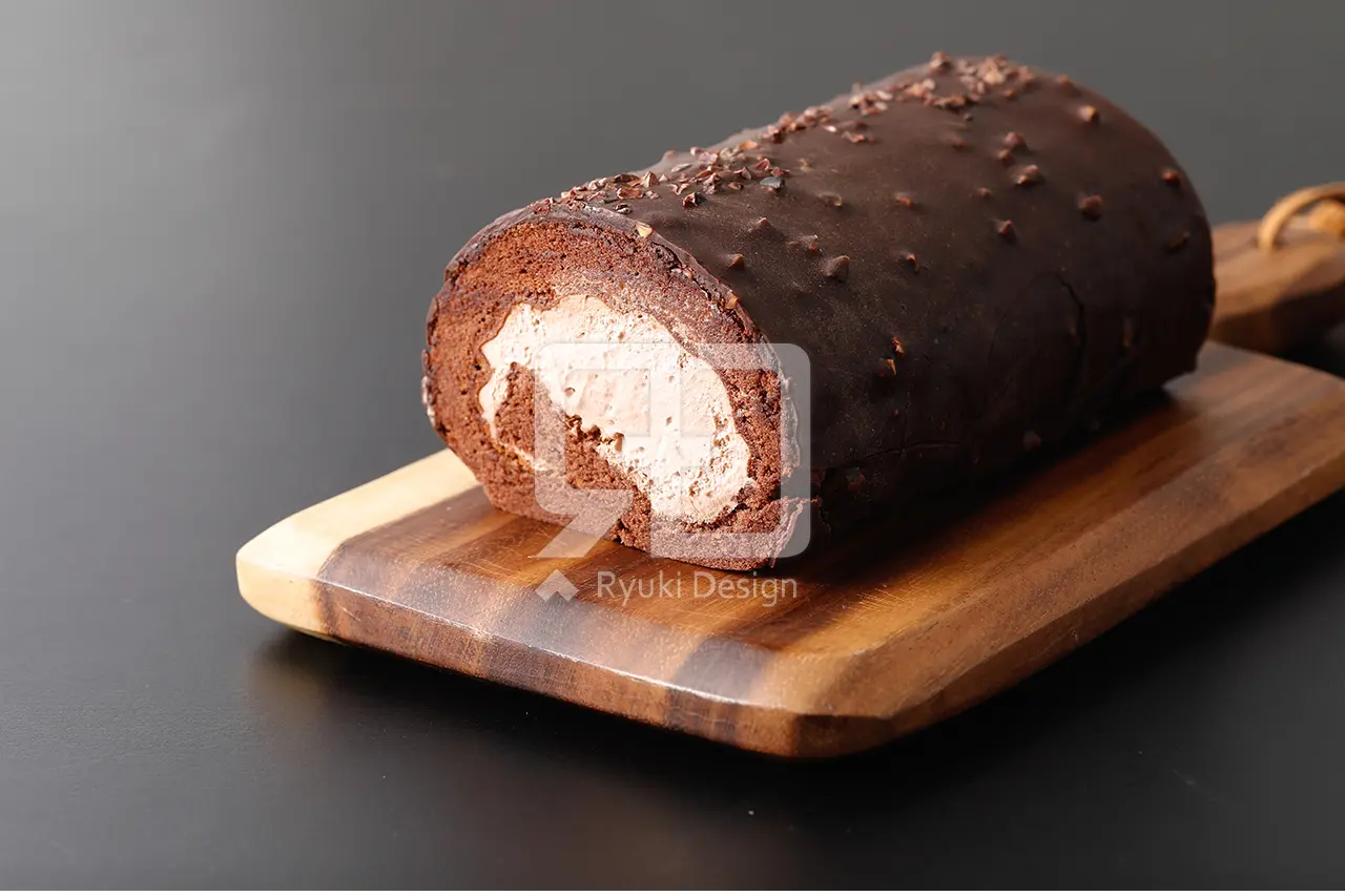 チョコロールケーキの写真撮影実績