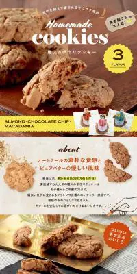 職人の手作りクッキーのLPデザイン（グリーン系）PC版