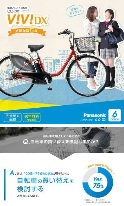 パナソニックビビDX｜株式会社三堀アレスダンク様のLP制作実績