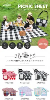 PICNIC SHEETのLPデザイン（ゴールド系）PC版